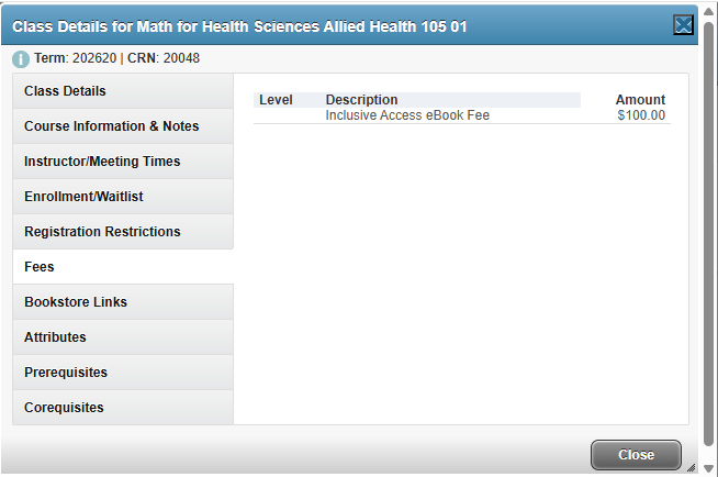 Class Search