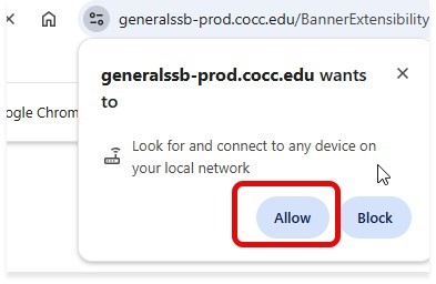 Allow Button
