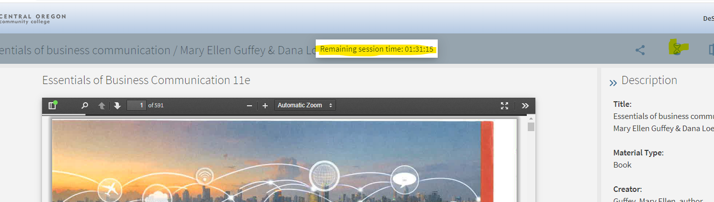 Remaining time shows remaining time at top of screen