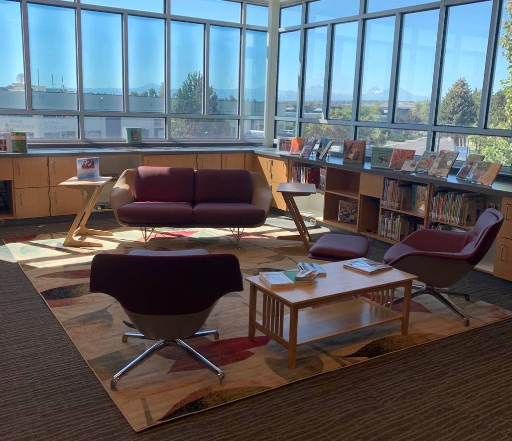 comfy seats and mountain views