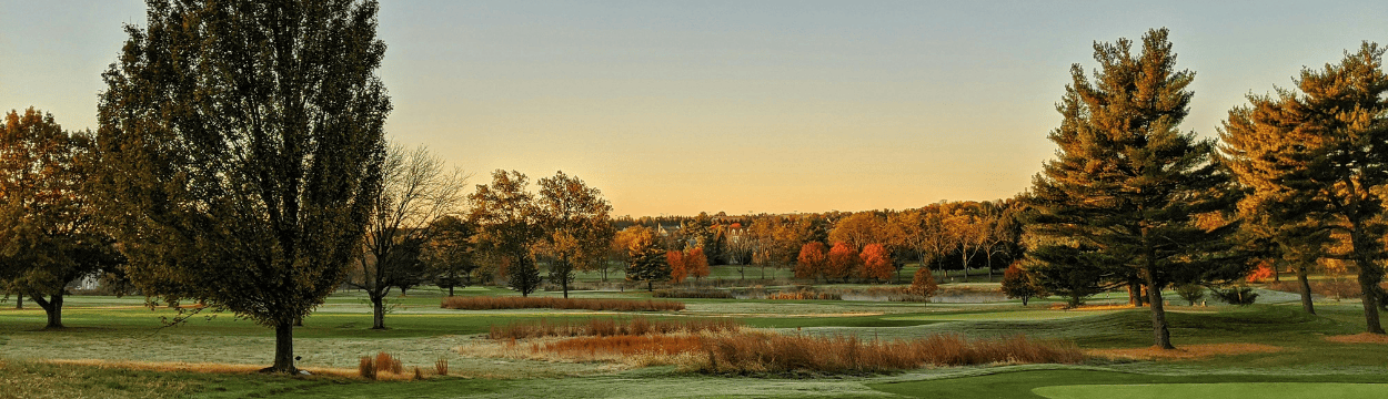 golf course in the fall