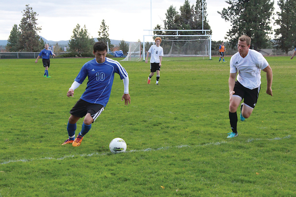 person playing soccer