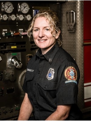 Trish Connolly, EMS and Structural Fire Science graduate Battalion Chief of Administration, Bend Fire & Rescue